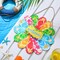 Summer Slippers Hanging Sign Flip Flop Shape Welcome Wooden Door Sign with Rope Rustic Wall Sign for Summer